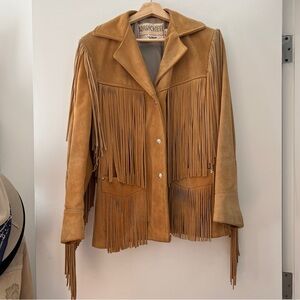 Western Schott NYC Fringe Suede Rancher Jacket